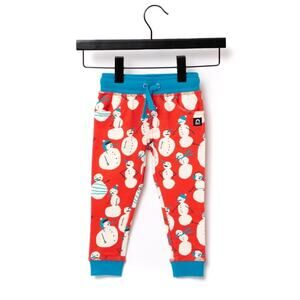 Rags to Raches NWT unisex snowman joggers drawstring sweatpants for kids